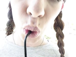 Adorable Skinny Girl Gobbles Knob And Gets Laid