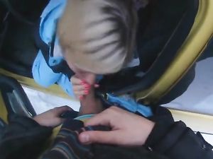 Ski Vacation Blowjob In The Car From A Cute Slut